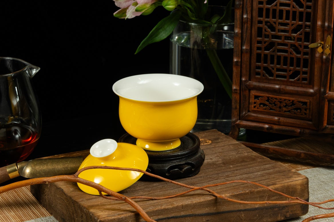 Autumn Leaf Yellow Gaiwan 秋葉黃慕雪蓋碗