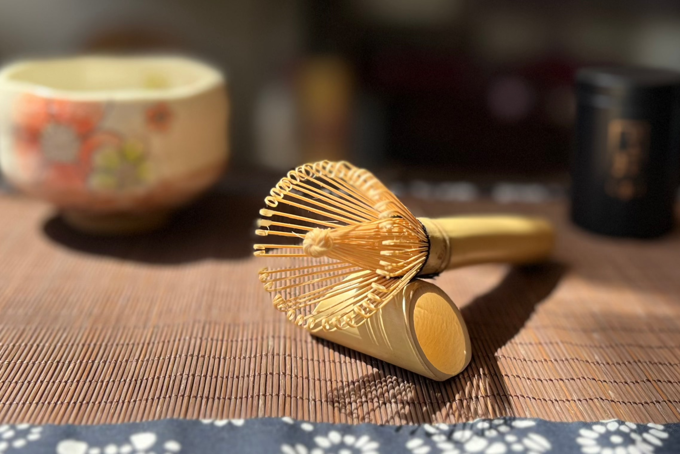 White Bamboo Long-Handled Whisk 白竹长柄茶筅