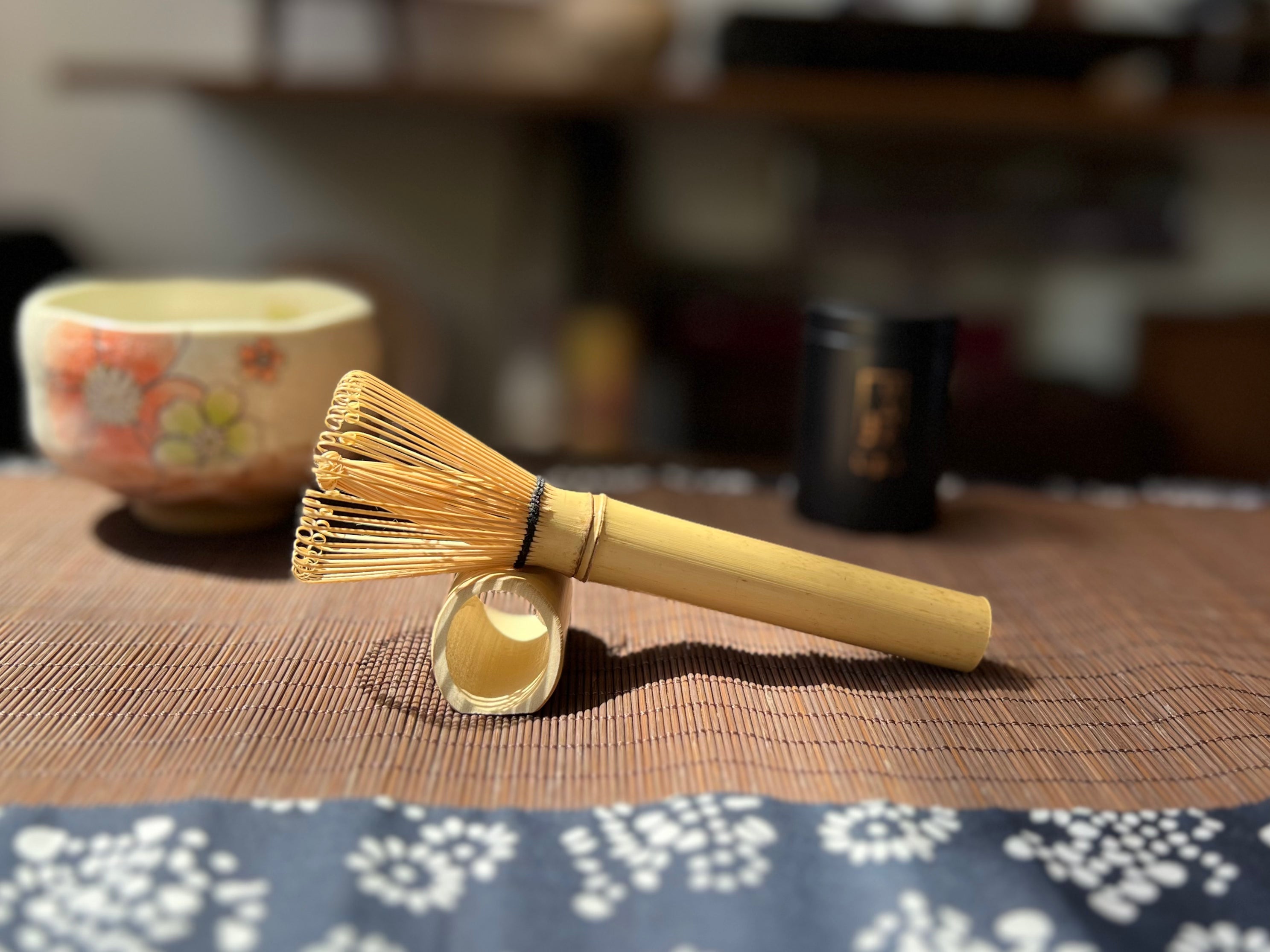 White Bamboo Long-Handled Whisk 白竹长柄茶筅