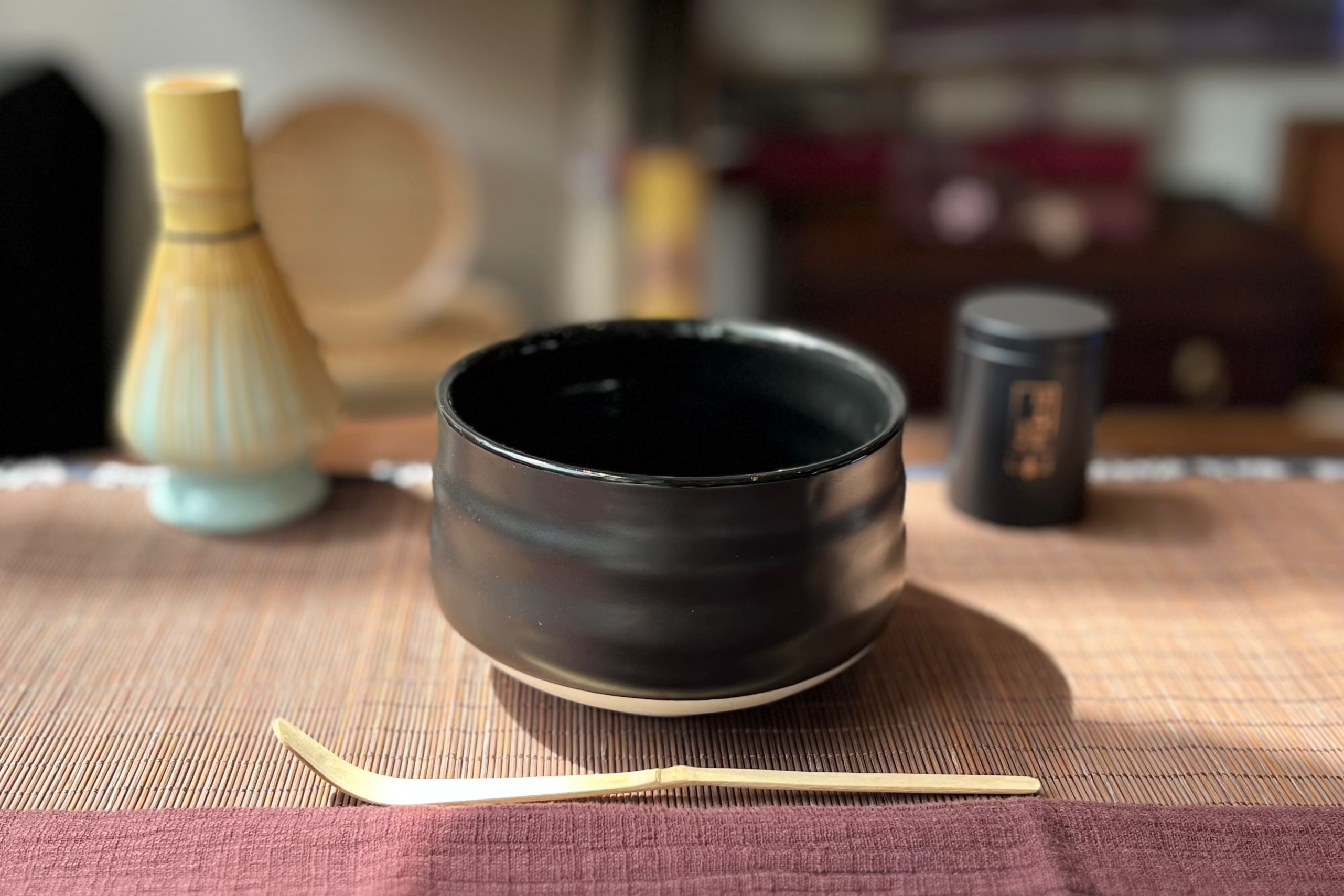 Ceramic Black Matcha Bowl