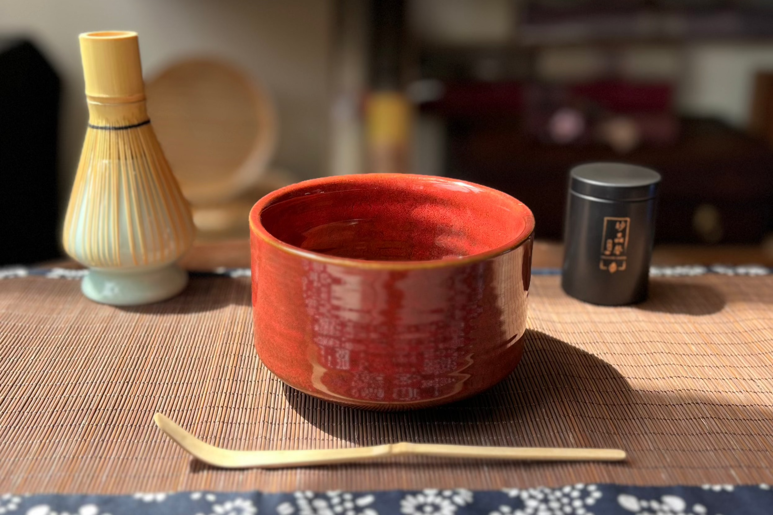 Kiln Red Matcha Bowl – No-Spout Design