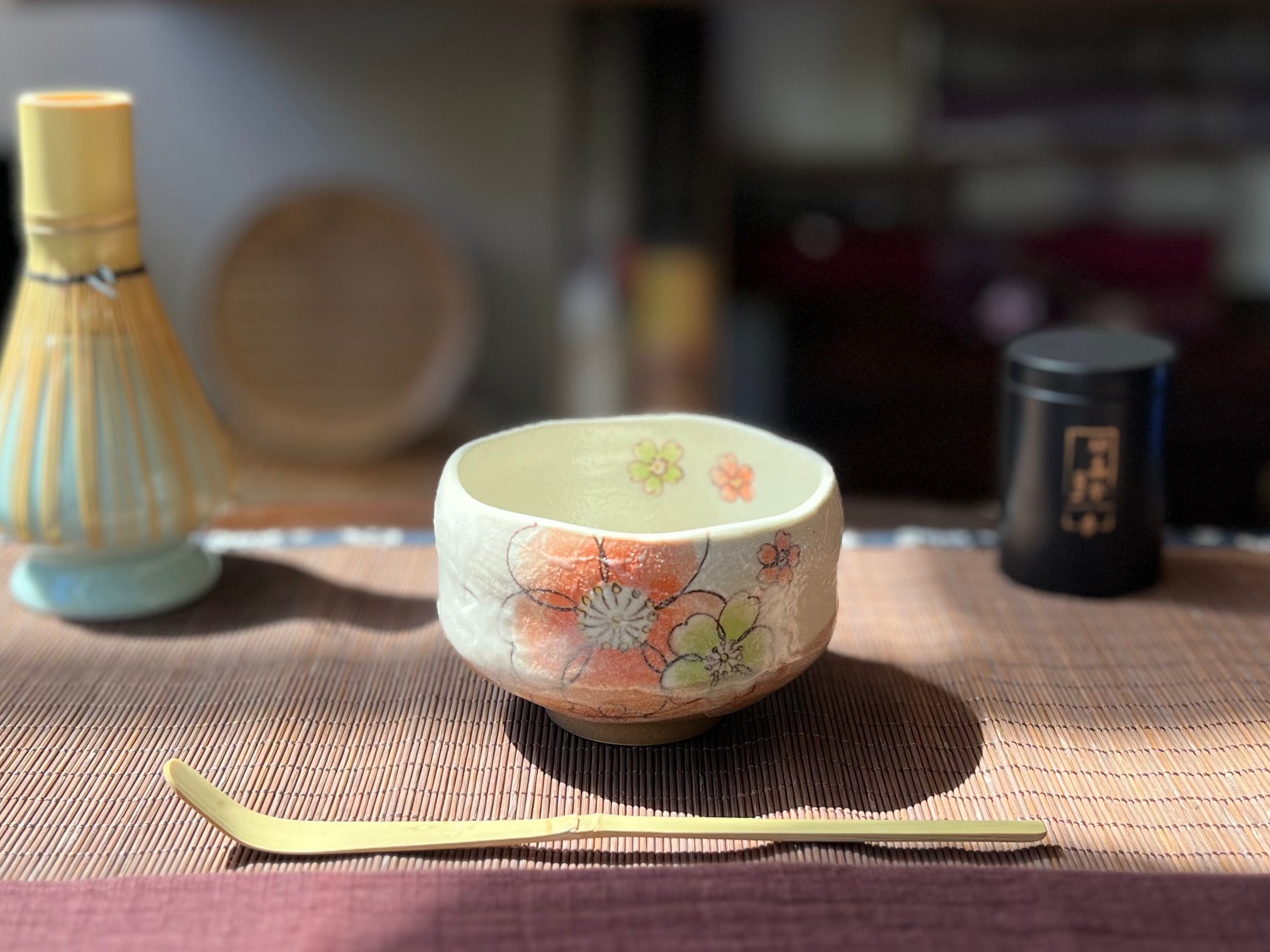 Mino Ware Chawan Pink Petite Flowers 茶碗粉色小花