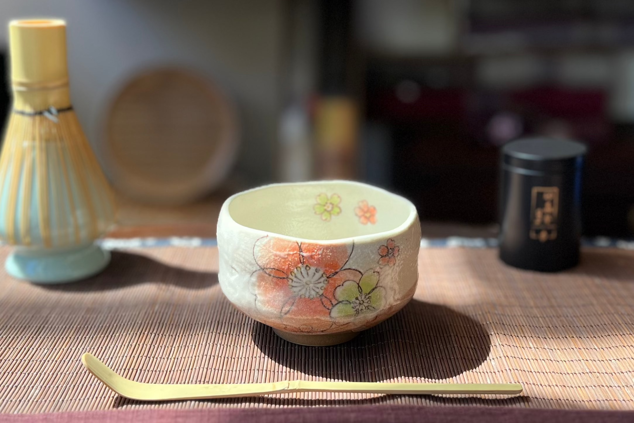 Mino Ware Chawan Pink Petite Flowers 茶碗粉色小花