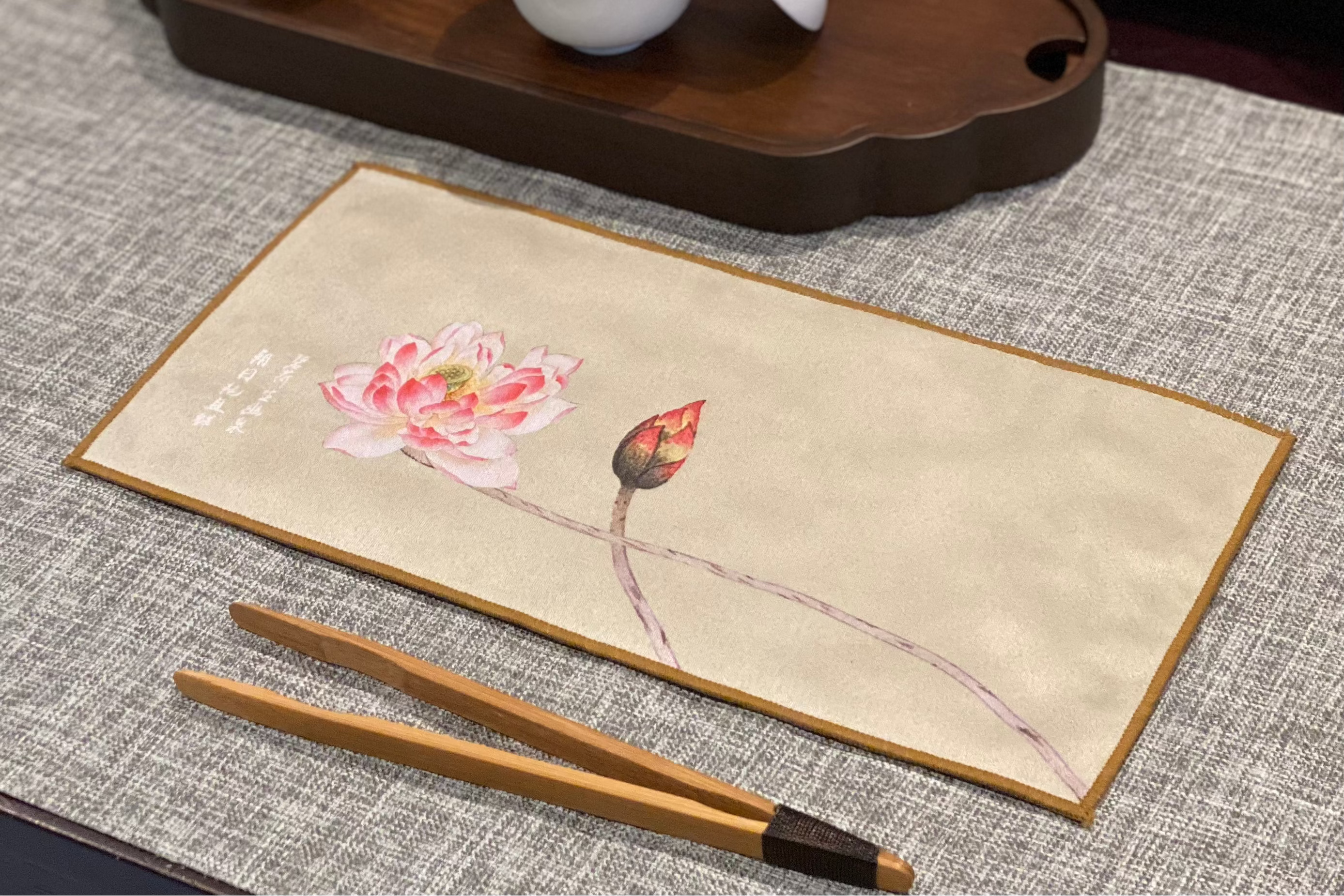 Tea Towel - Summer Lotus Blossom 夏日荷花