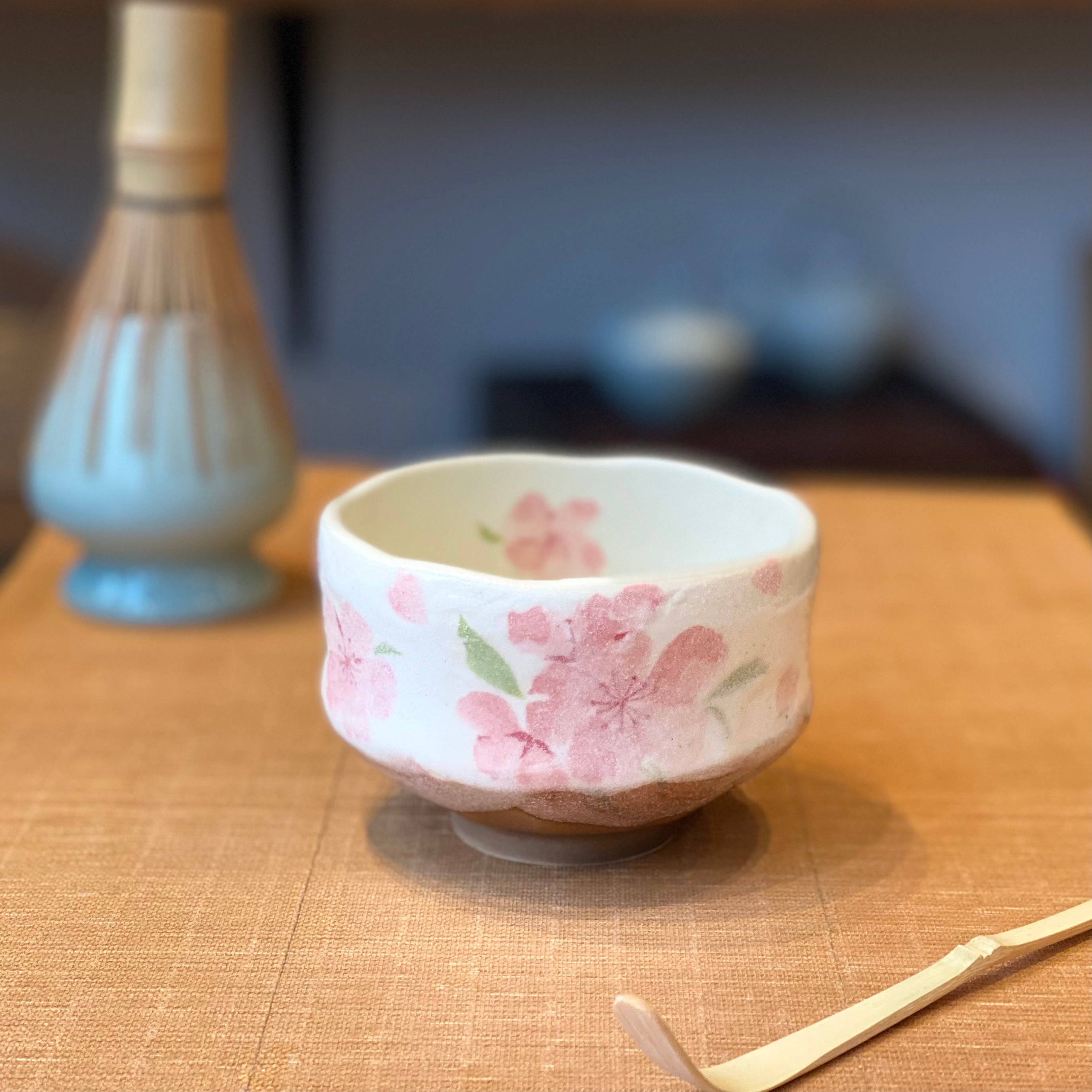Matcha Bowl - Pink Cherry 抹茶碗-梅花