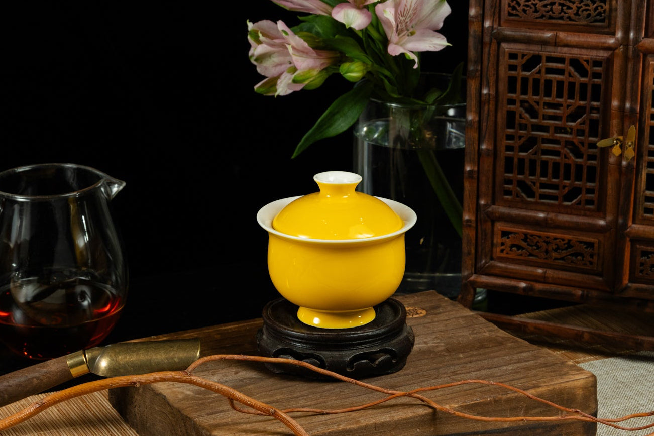 Autumn Leaf Yellow Gaiwan 秋葉黃慕雪蓋碗