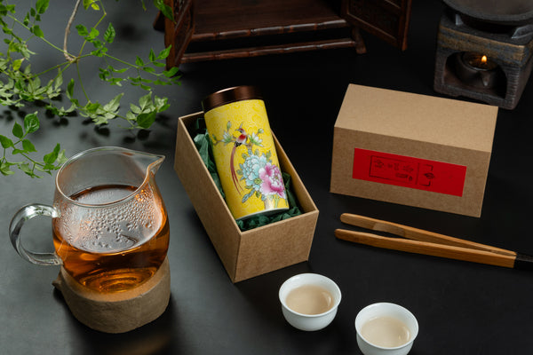Wu Dong Jasmine Dan Cong in Cloisonné Canister 烏崬茉莉單欉