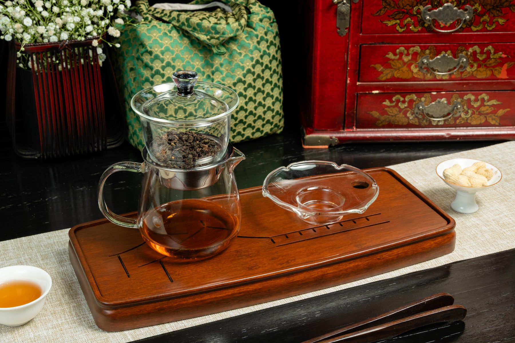 Glass Gaiwan Brewing Set 玻璃自動泡組