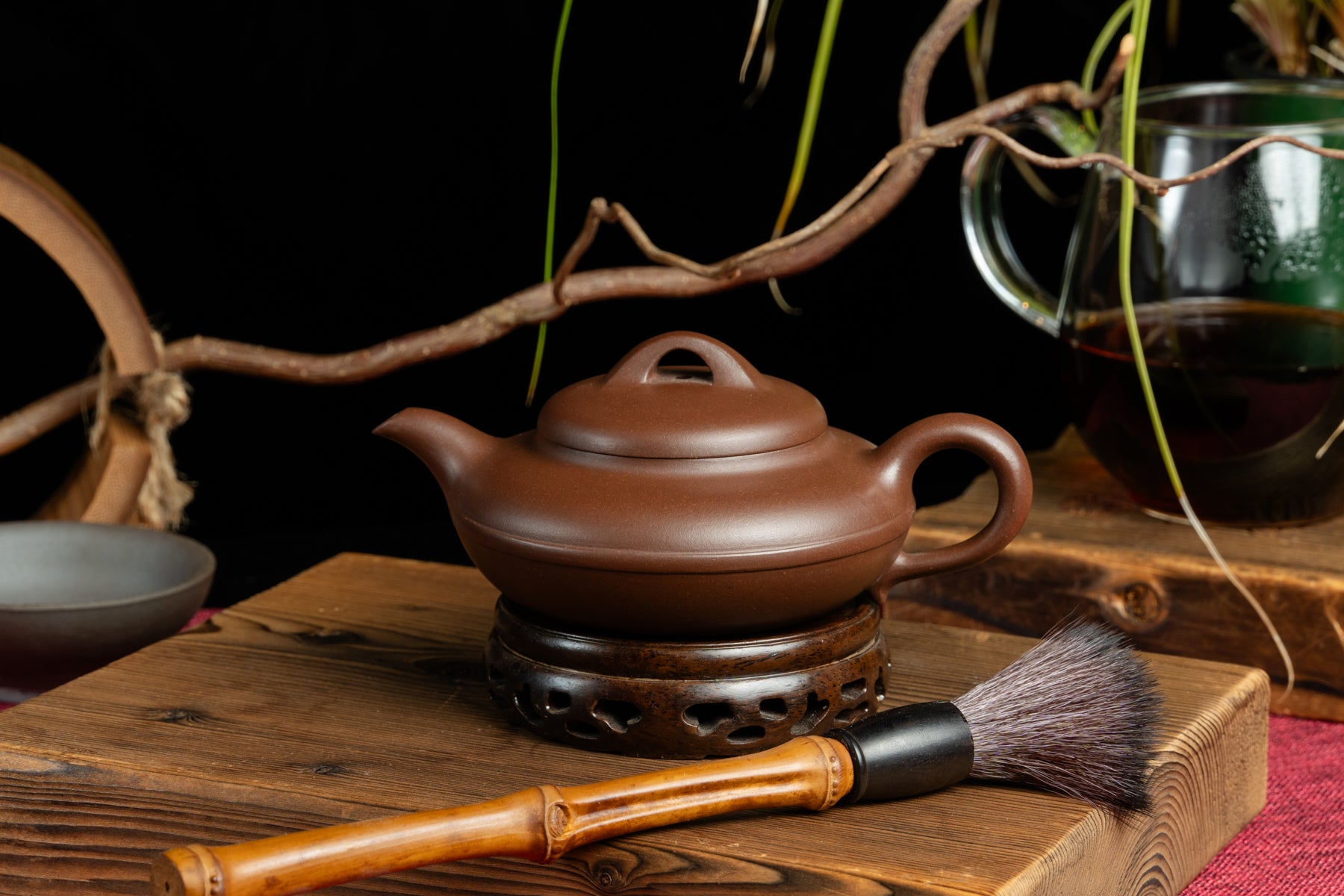 Yixing Terracotta Teapot - Double Line Ring 雙線盤圓