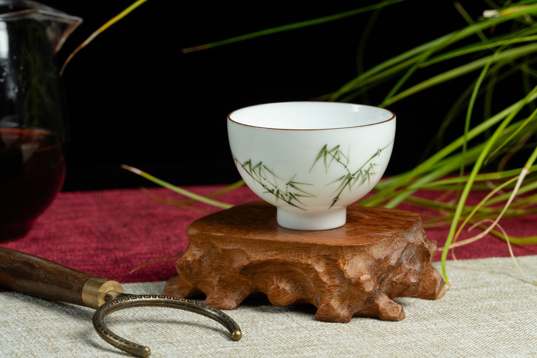 Green Bamboo Hand-Painted Cup 翠竹手繪杯