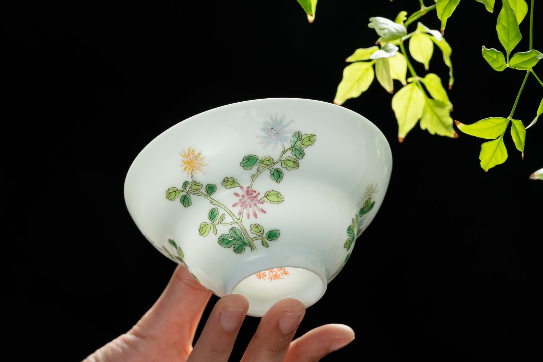 Jingdezhen Tri Floral Gaiwan 景德鎮 蓋碗
