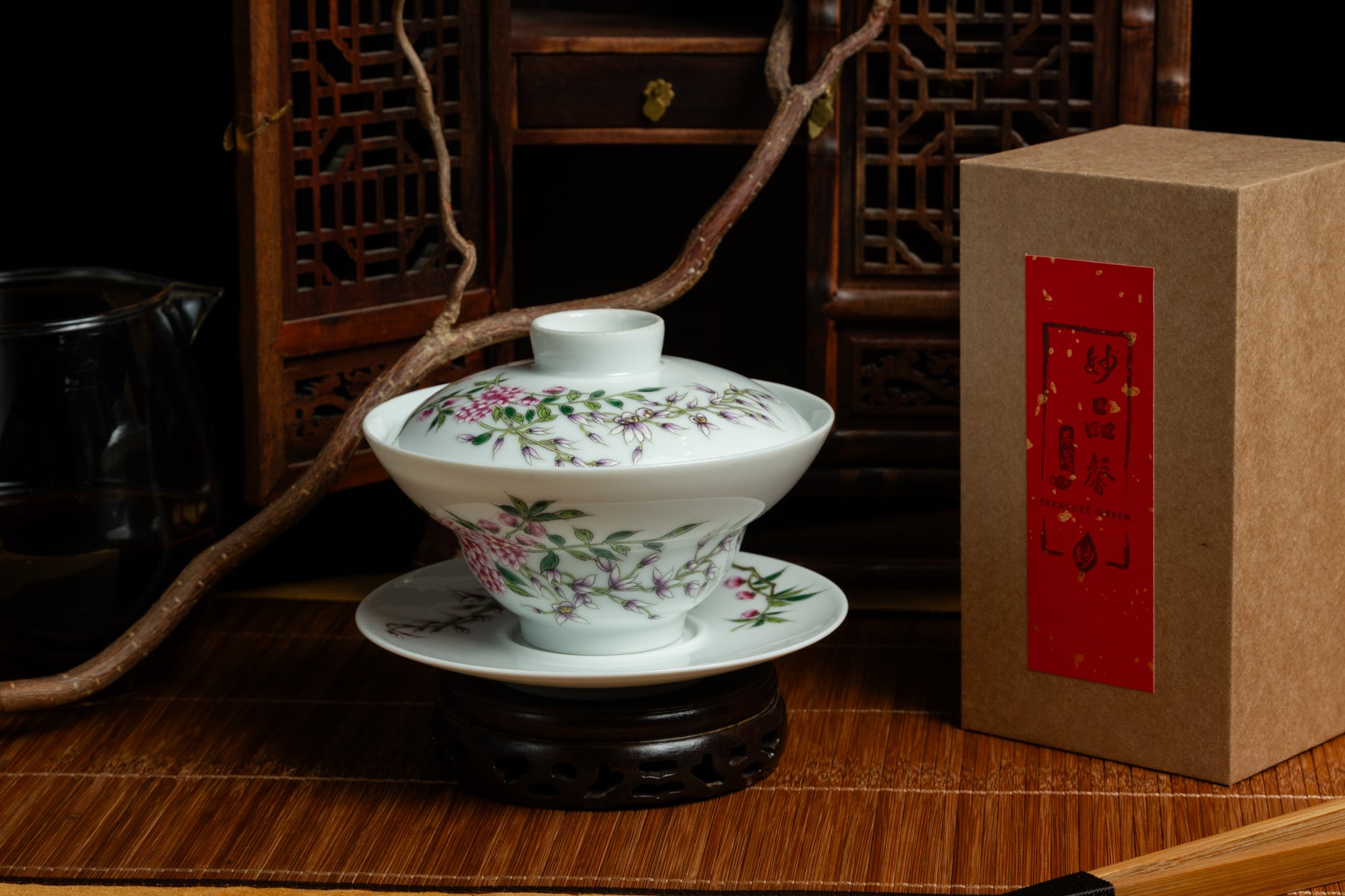Jingdezhen Spring Wind Fencai Gaiwan 景德鎮 蓋碗