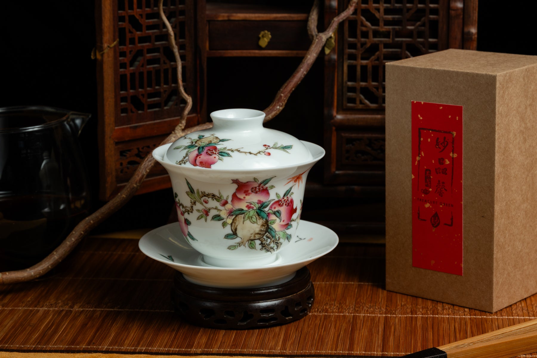 Jingdezhen Eggshell Longevity Gaiwan 景德鎮 蓋碗