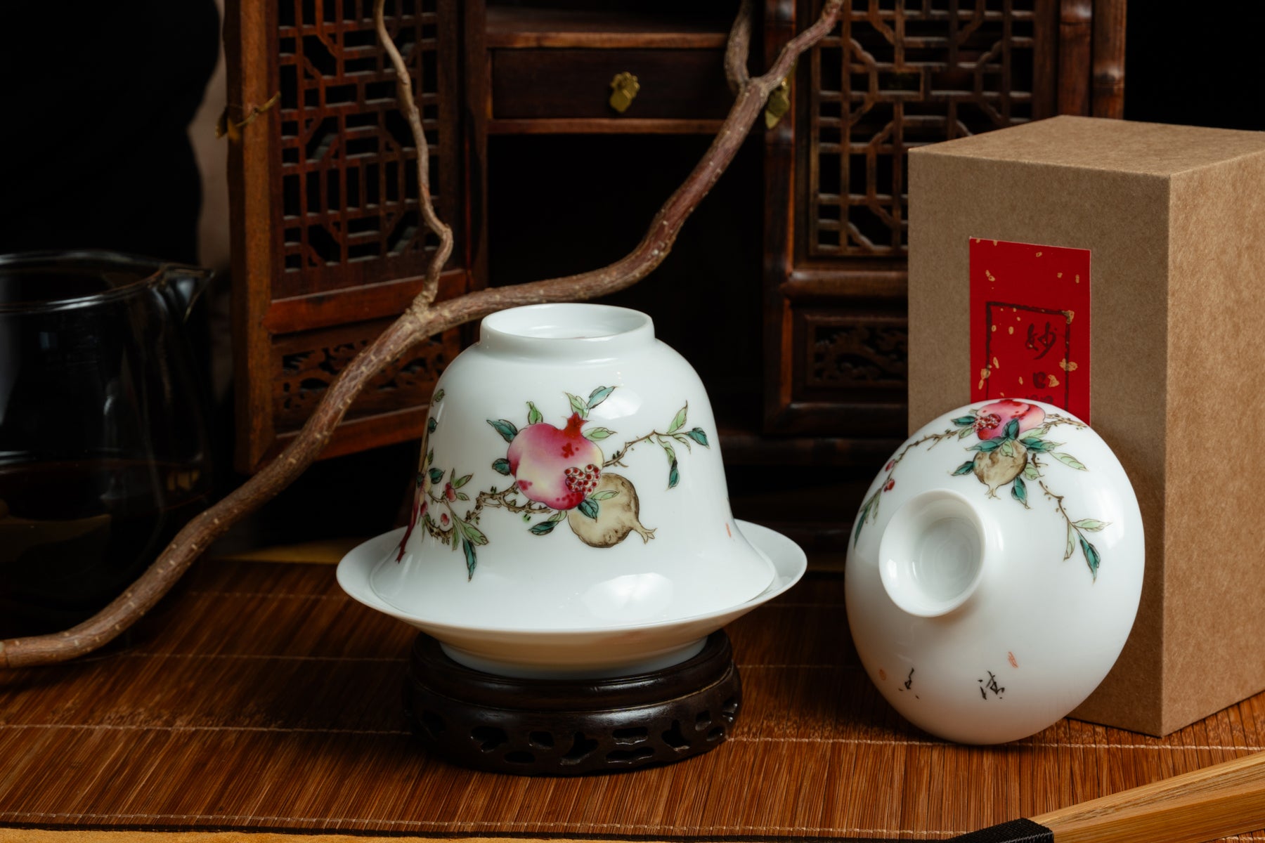 Jingdezhen Eggshell Longevity Gaiwan 景德鎮 蓋碗