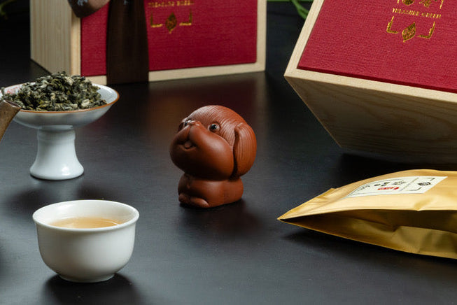 Zisha Lucky Dog Tea Pet 旺財狗朱泥