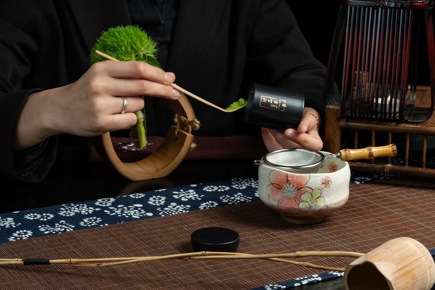 Matcha Sifter with Bamboo Handle 沫茶 - 茶漏