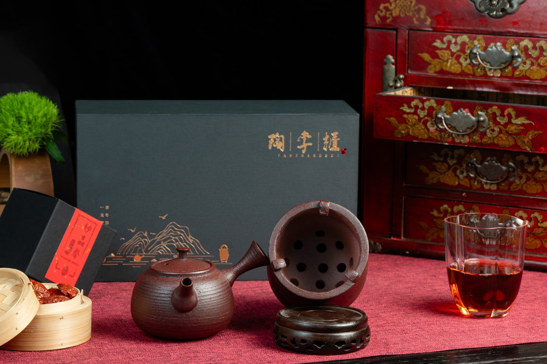 Traditional Clay Charcoal Tea Boiler Set 炭爐則把茶壺套