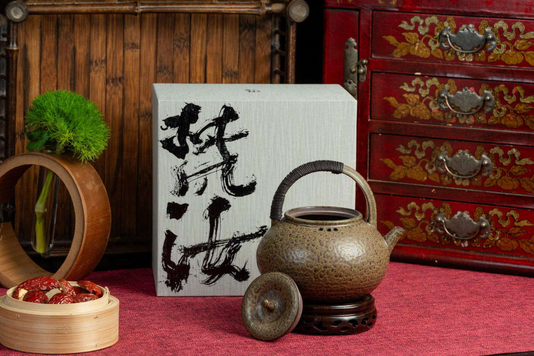 Fan Ru Tile Blue Teapot 梵汝瓦青藤編提梁壺