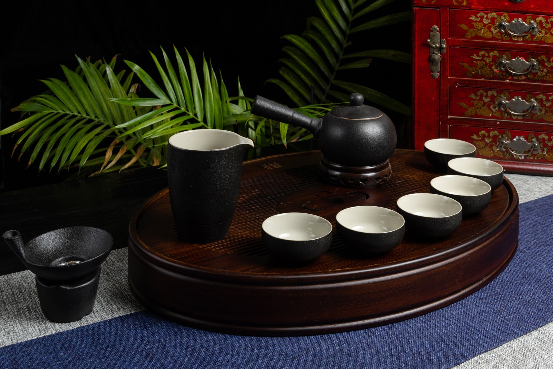 Retro Side Pour Teapot Set Black 復古則把黑金剛茶具