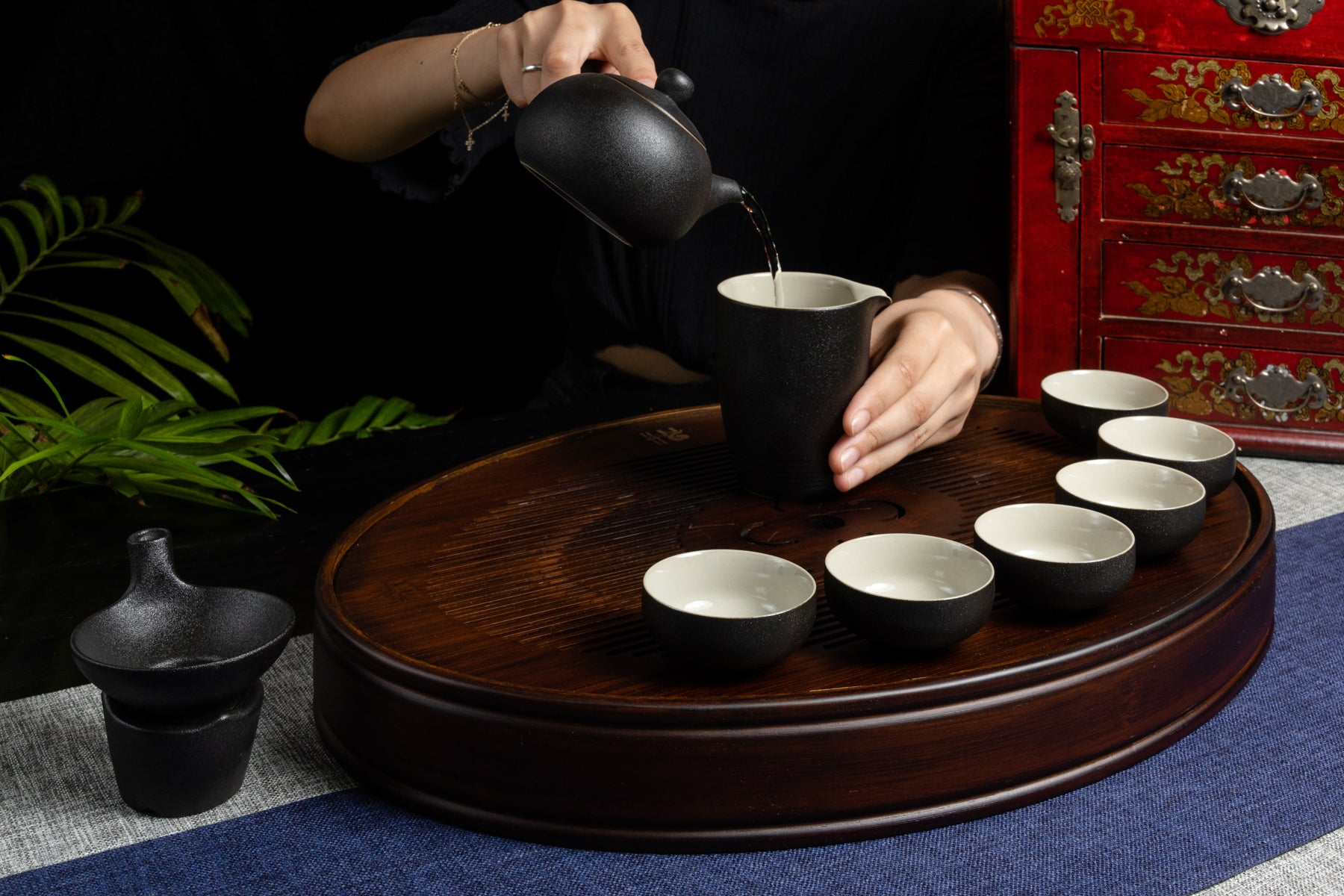 Retro Side Pour Teapot Set Black 復古則把黑金剛茶具