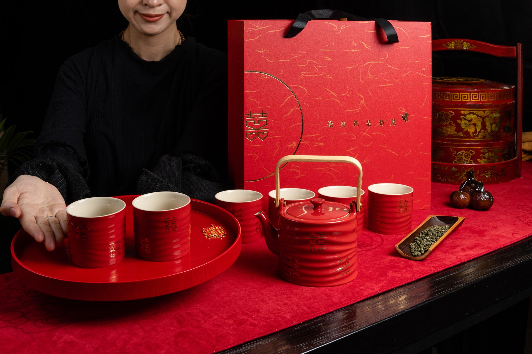 Double Happiness Wedding Tea Set 富貴紅茶具