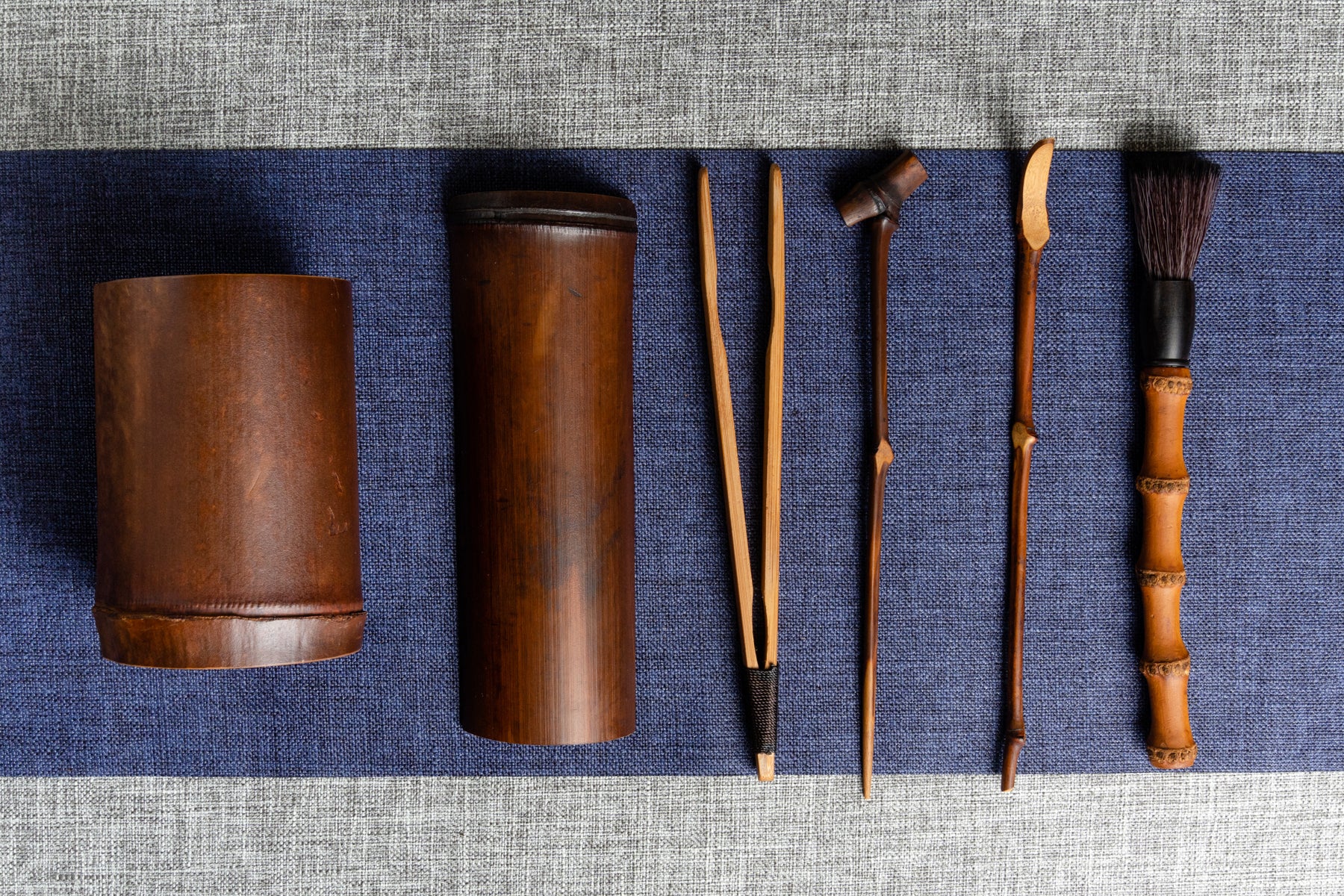 Six Scholar Utensil Set 老竹茶道六君子