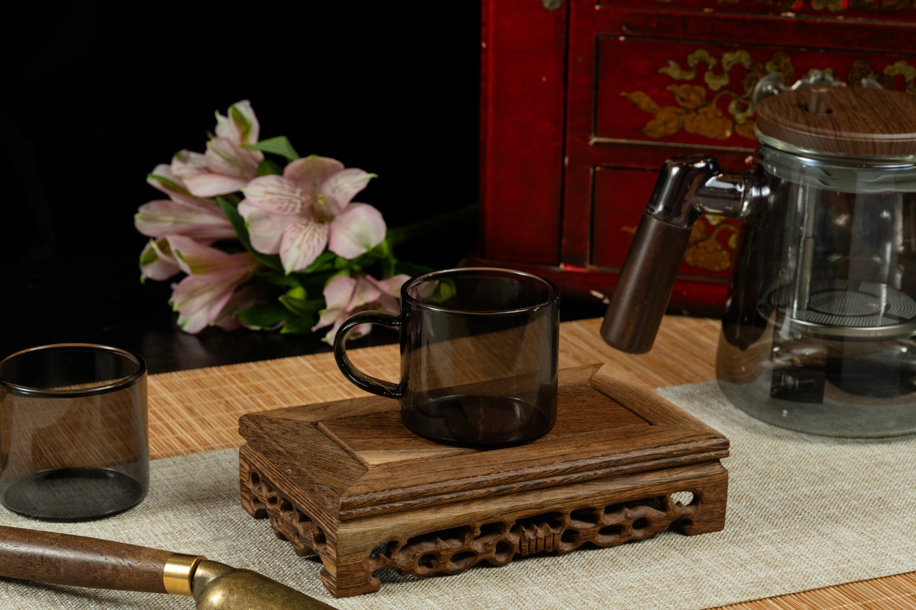Smoky Glass Tea Cup 煙灰色玻璃茶杯