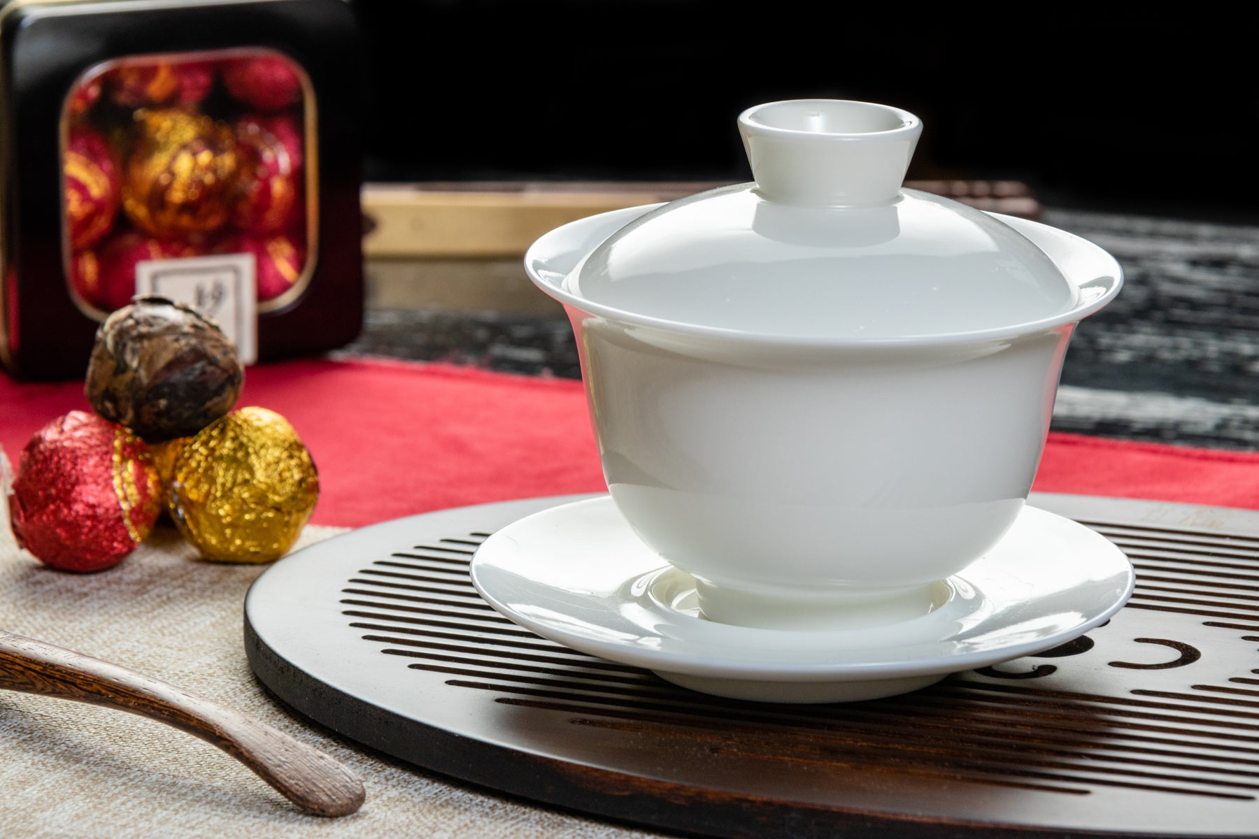 Good Fortune Porcelain Gaiwan