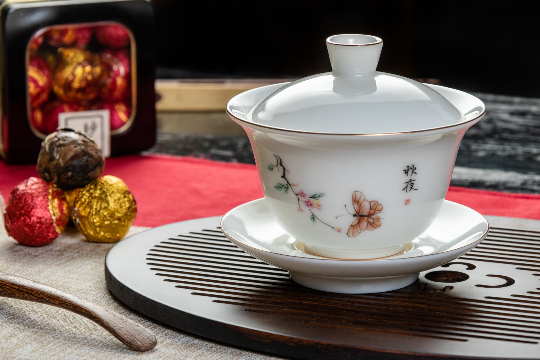 Autumn Night Porcelain Gaiwan