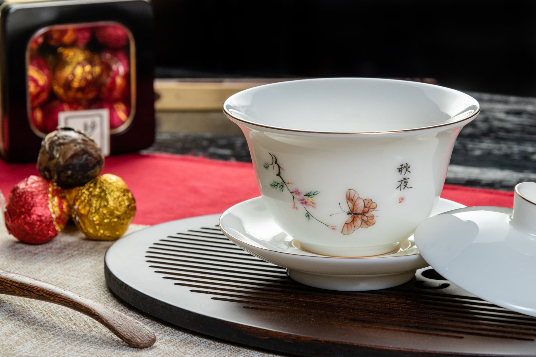 Autumn Night Porcelain Gaiwan