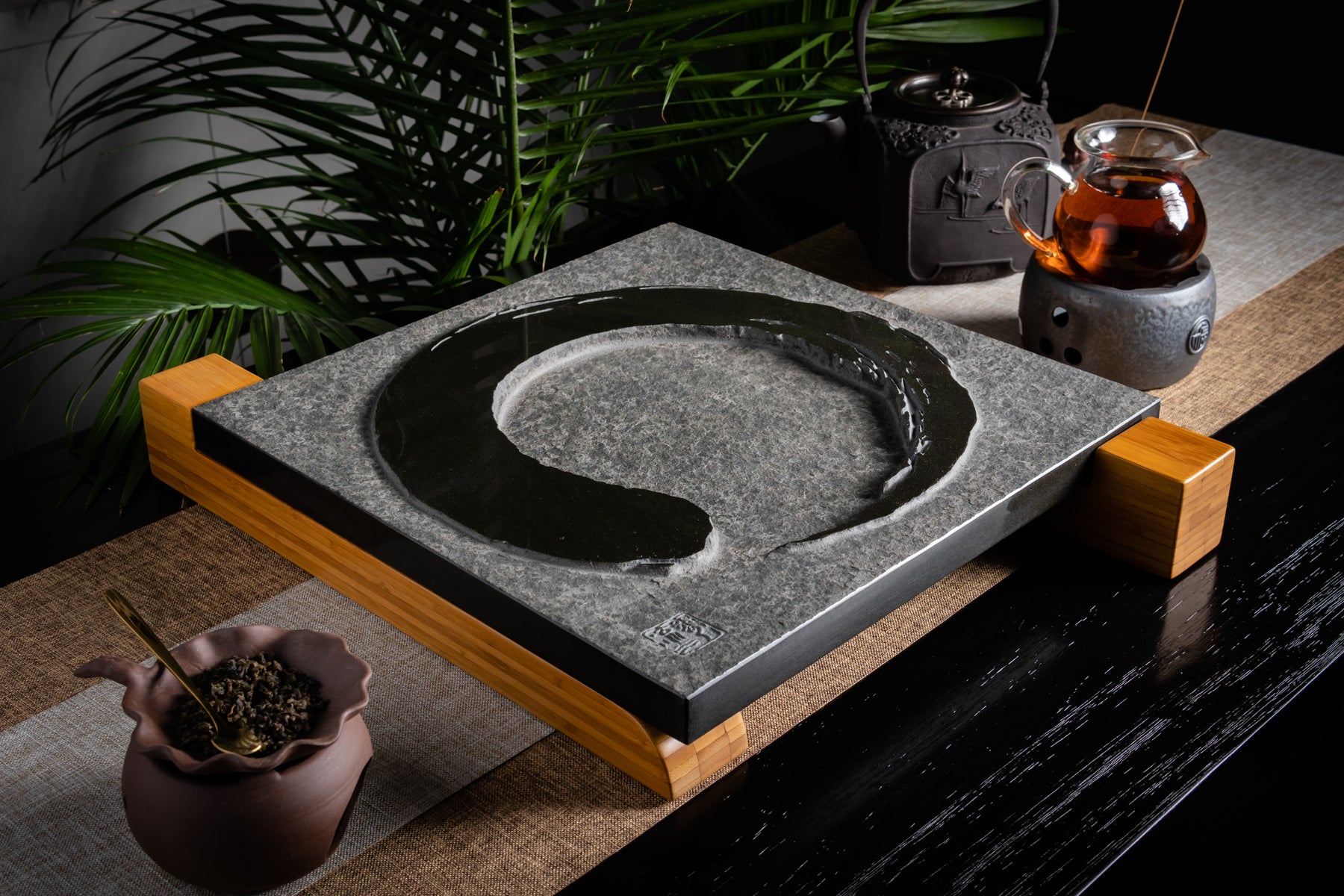 Harmony Stone Tea Tray 圆融