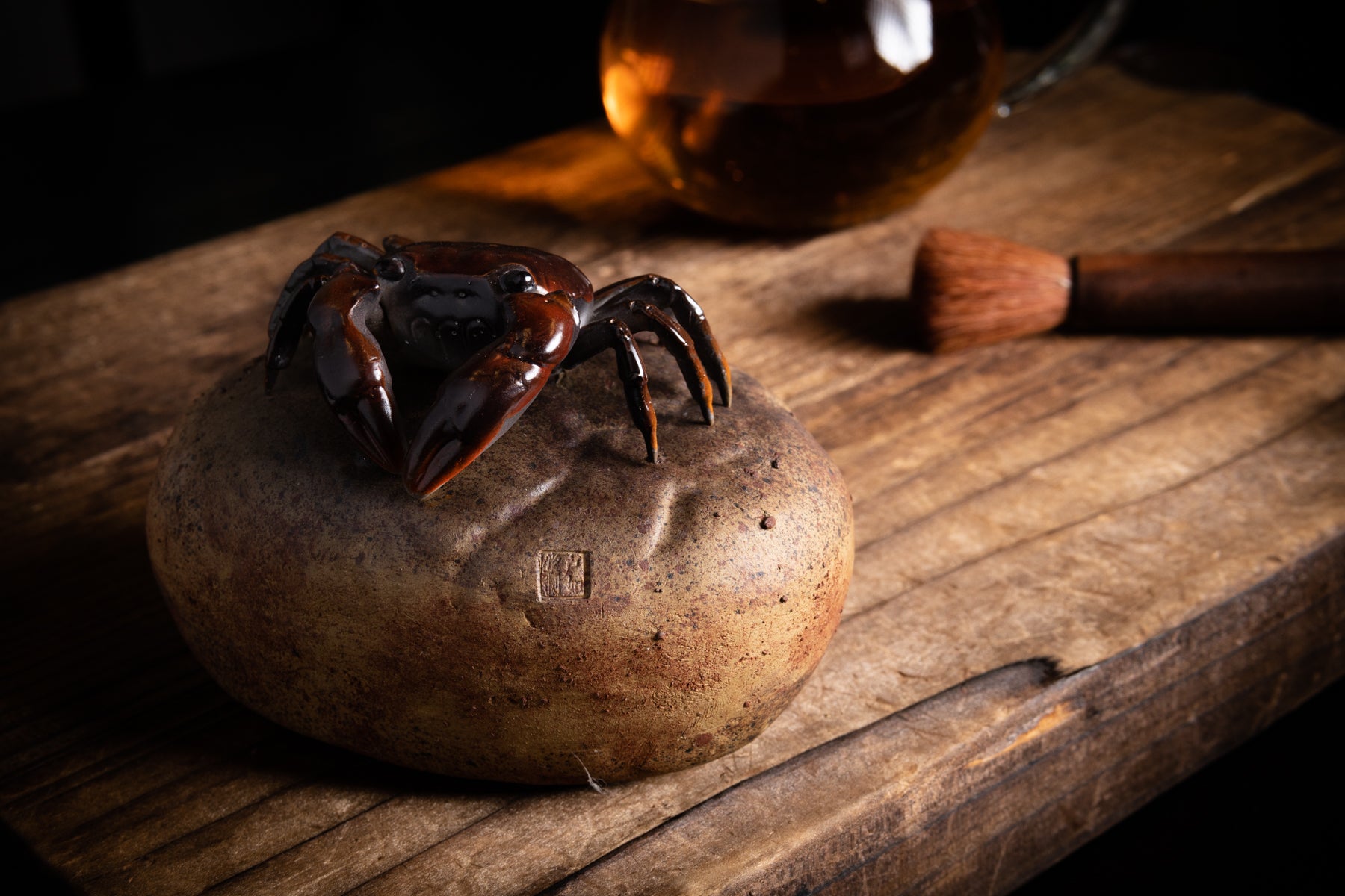 Terracotta Magic Crab Tea Pet