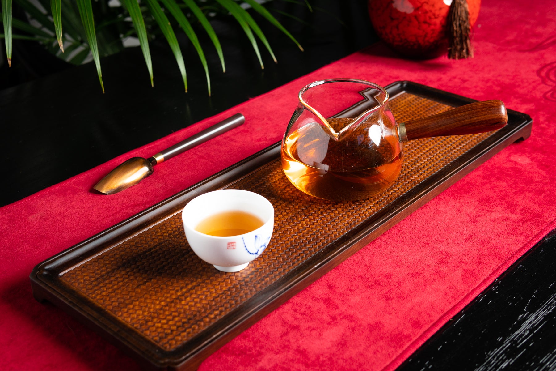 Glass Faircup Rosewood Handle