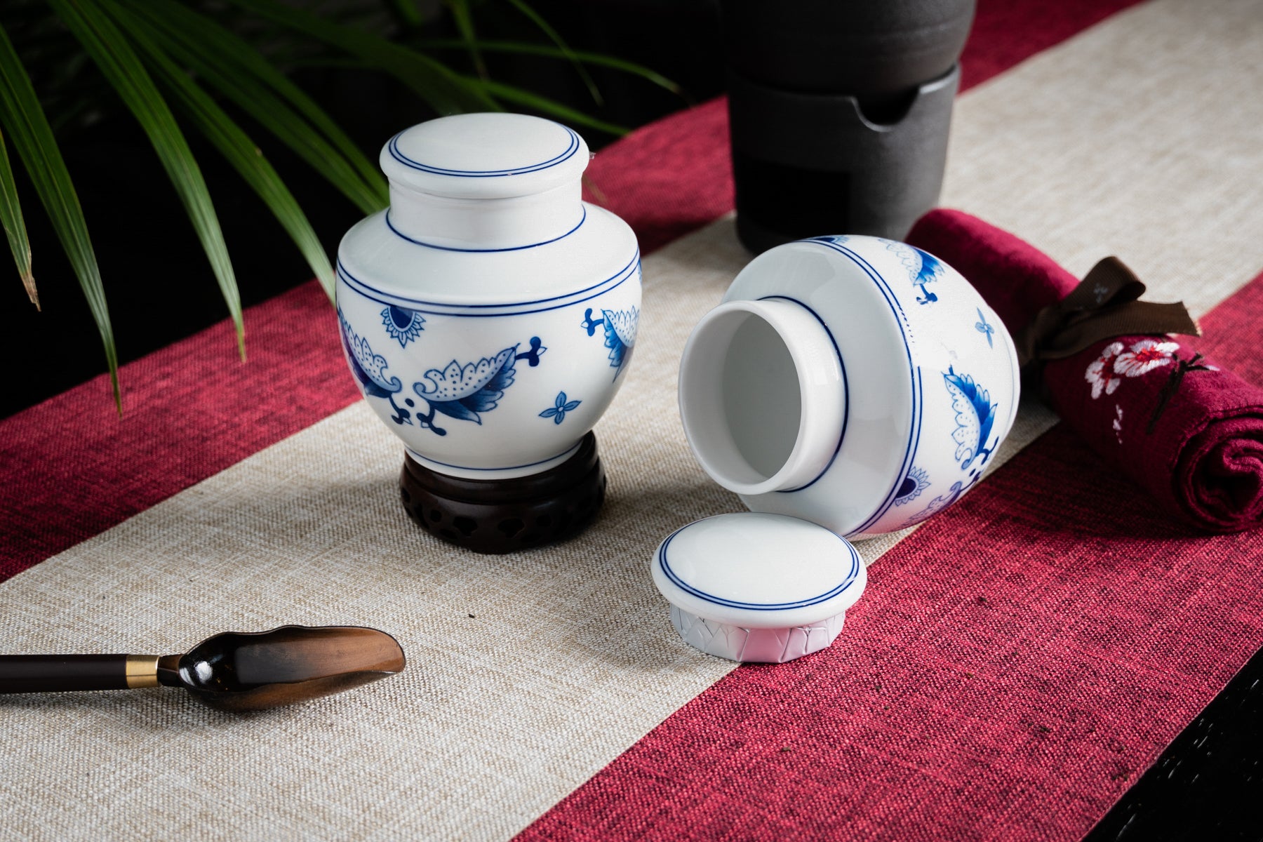 Porcelain Canister (Caddy) set of two
