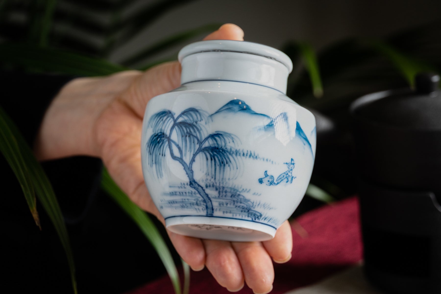 Porcelain Canisters Fall (Caddy) set of two