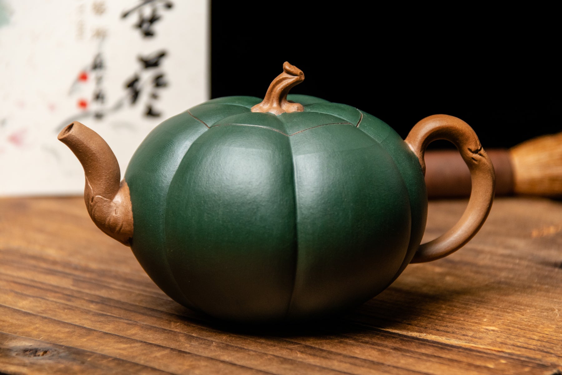 Yixing Terracotta Teapot Pumpkin