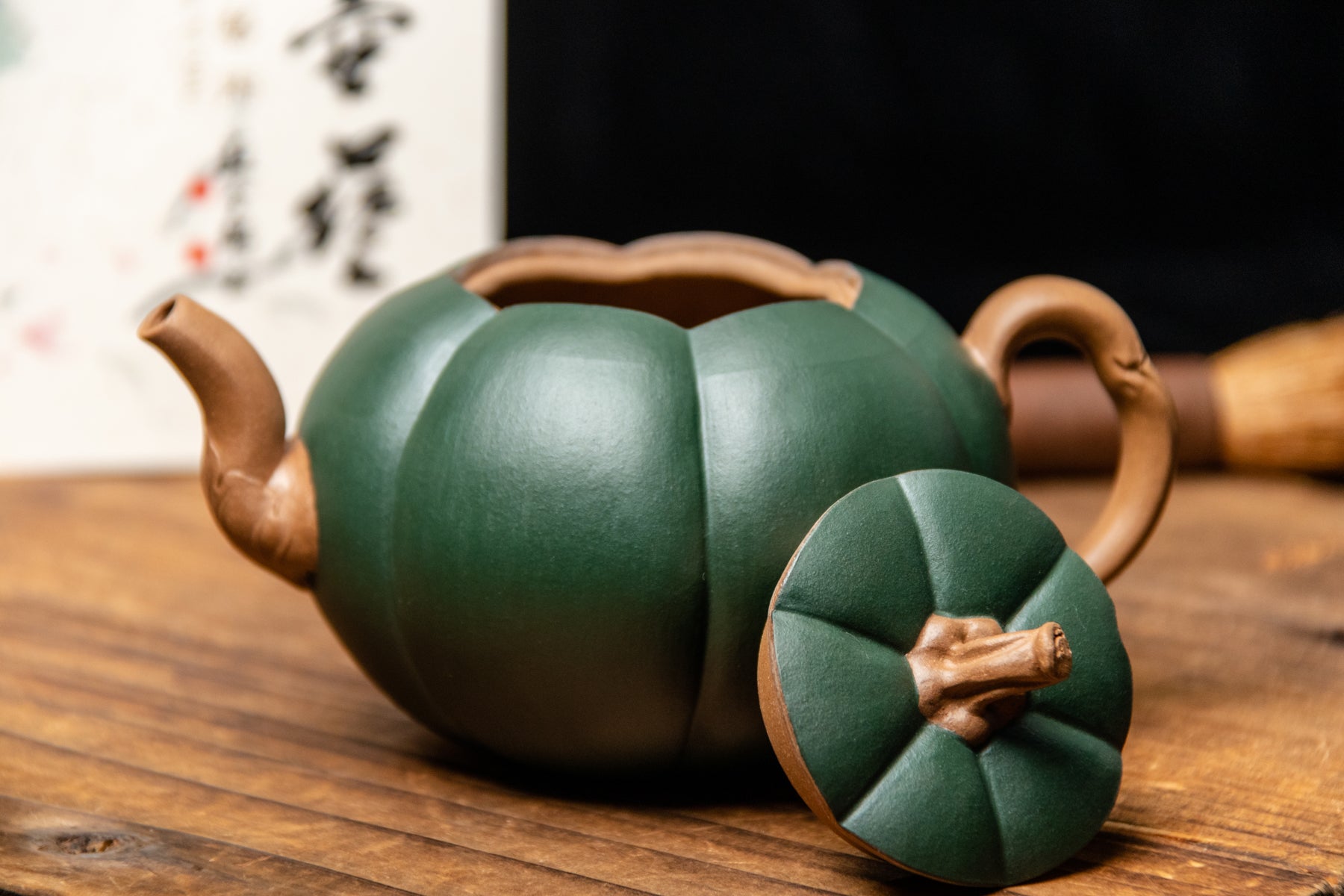 Yixing Terracotta Teapot Pumpkin