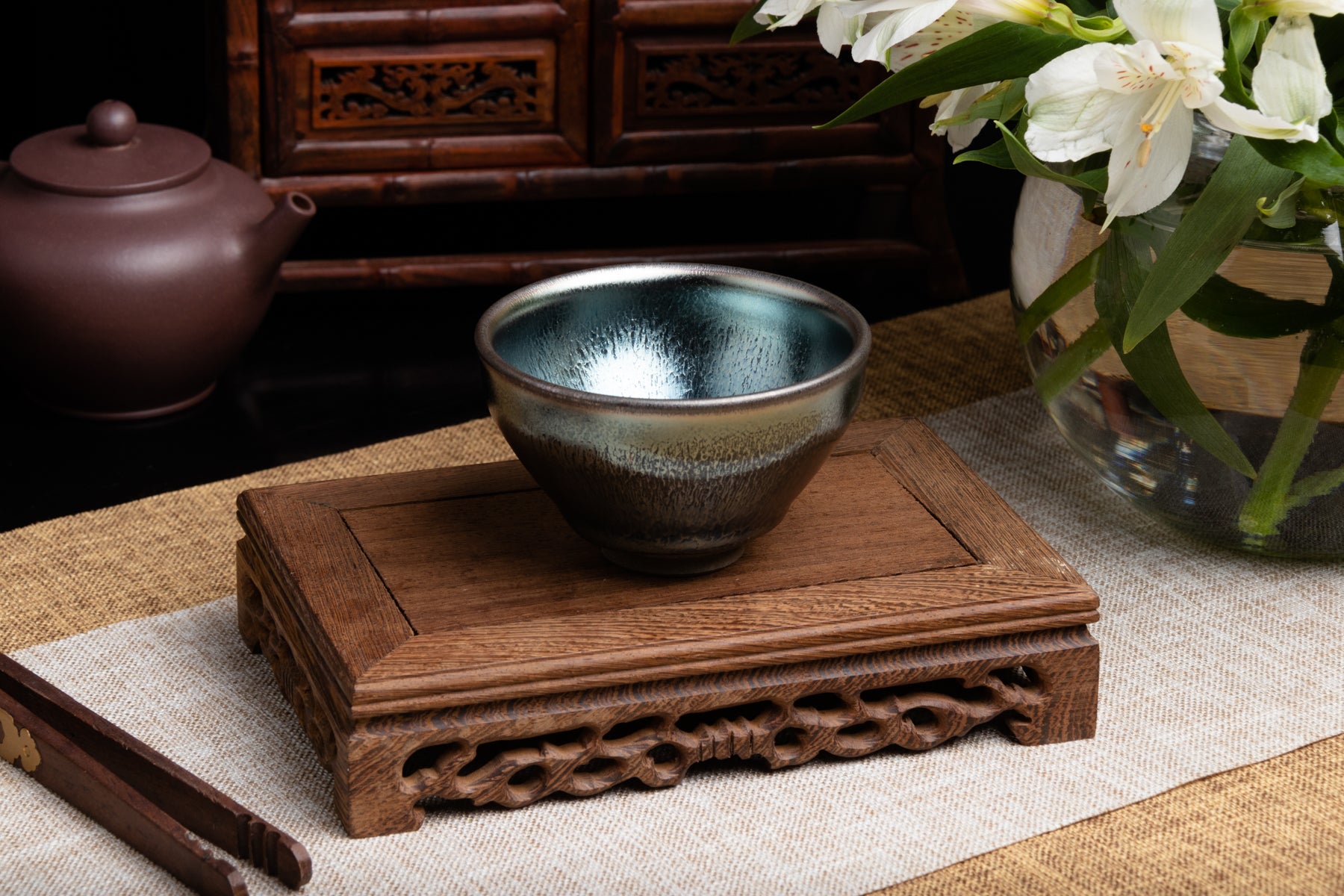 JianZhan Cup (Indigo) 建盞大杯 - 藍