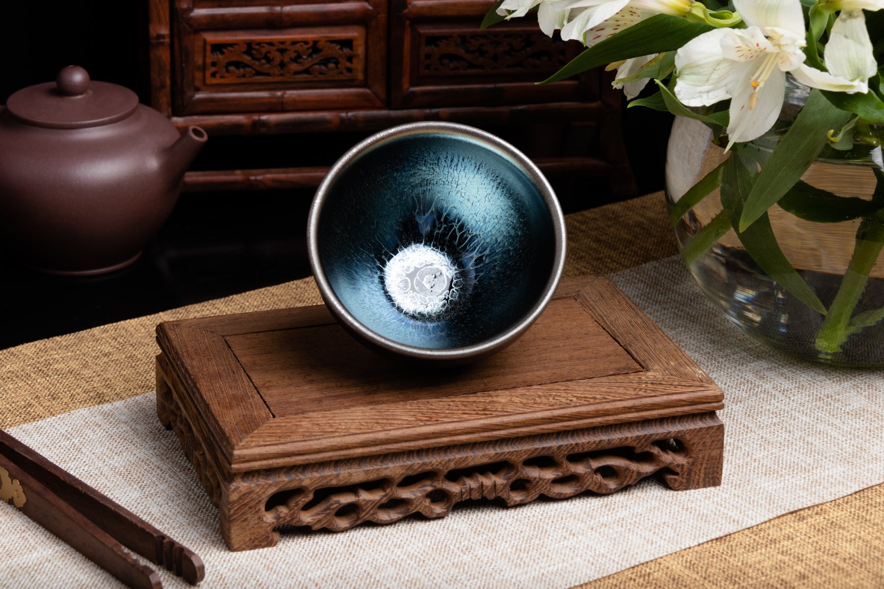 JianZhan Cup (Indigo) 建盞大杯 - 藍