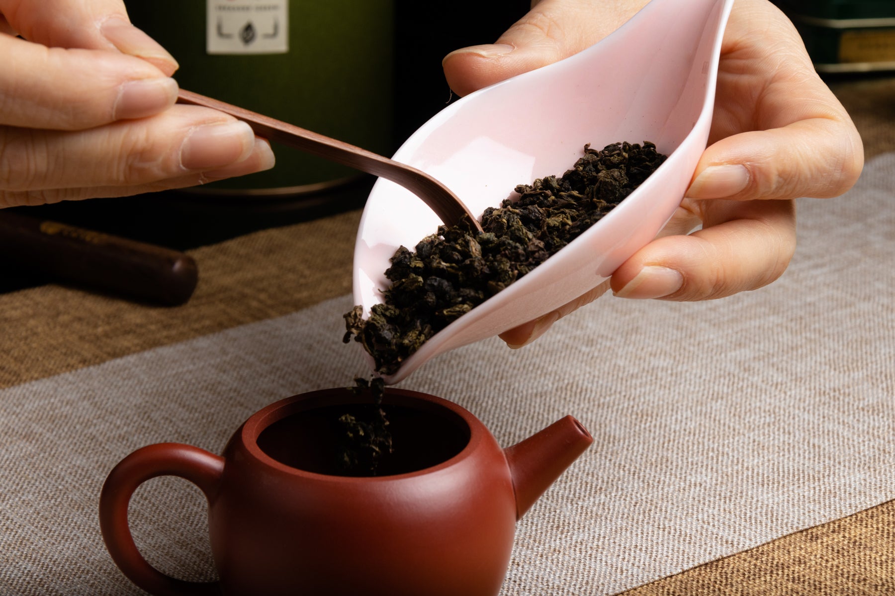 Tea Plate Set - Rouge 葉影茶則 粉色