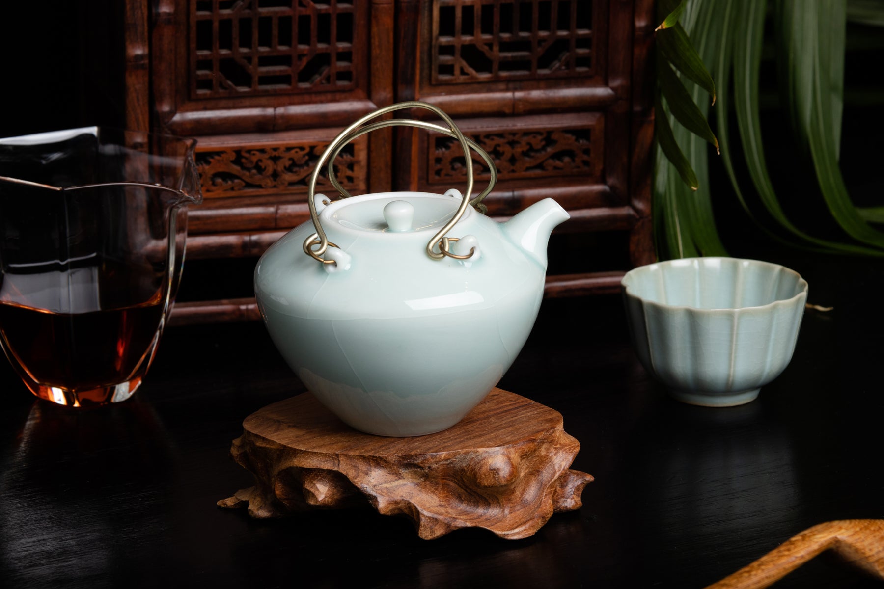 Turquoise Breeze Glazed Teapot 影青釉茶壶