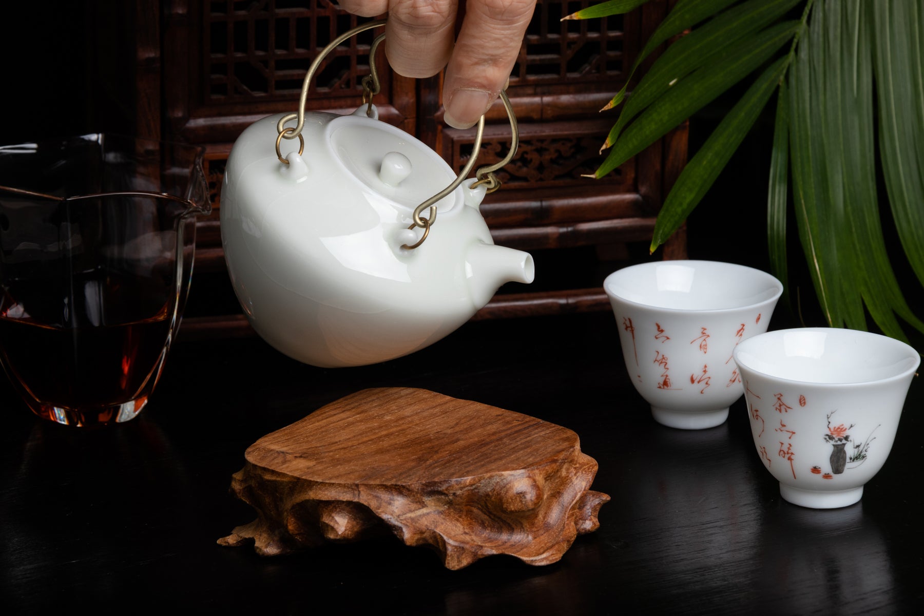 Khaki Cream Glazed Teapot 岩石釉茶壶