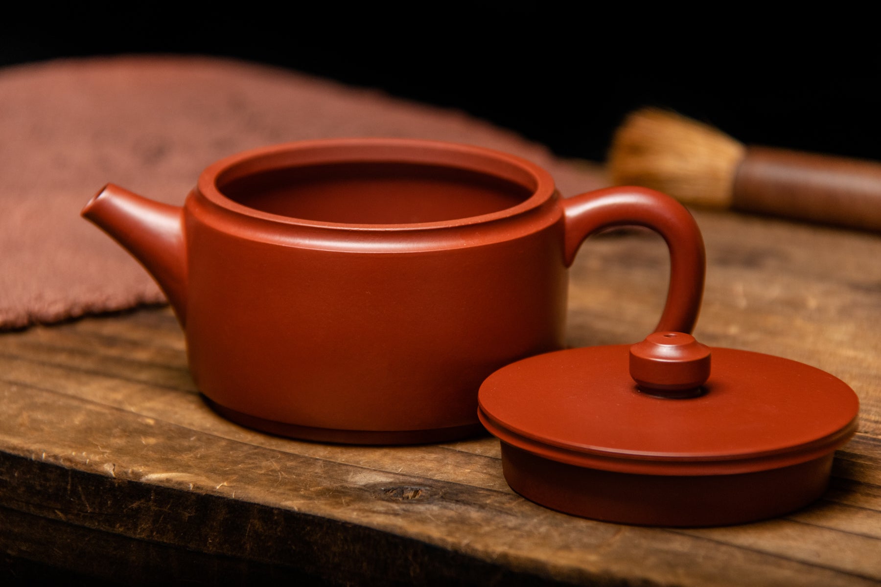 Yixing Terracotta Teapot Iron Drum