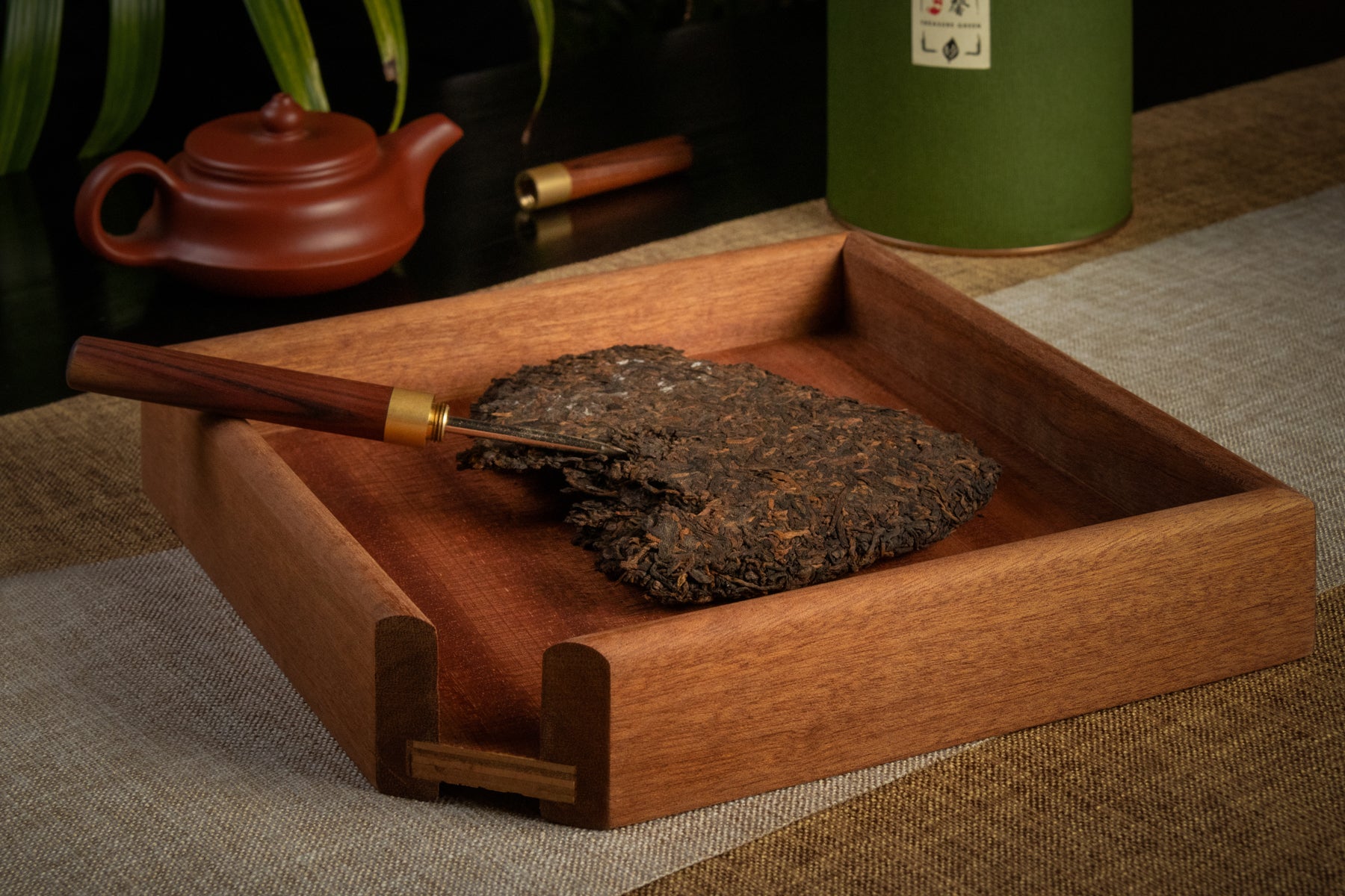 Rosewood Square Tray 花梨賞茶盤