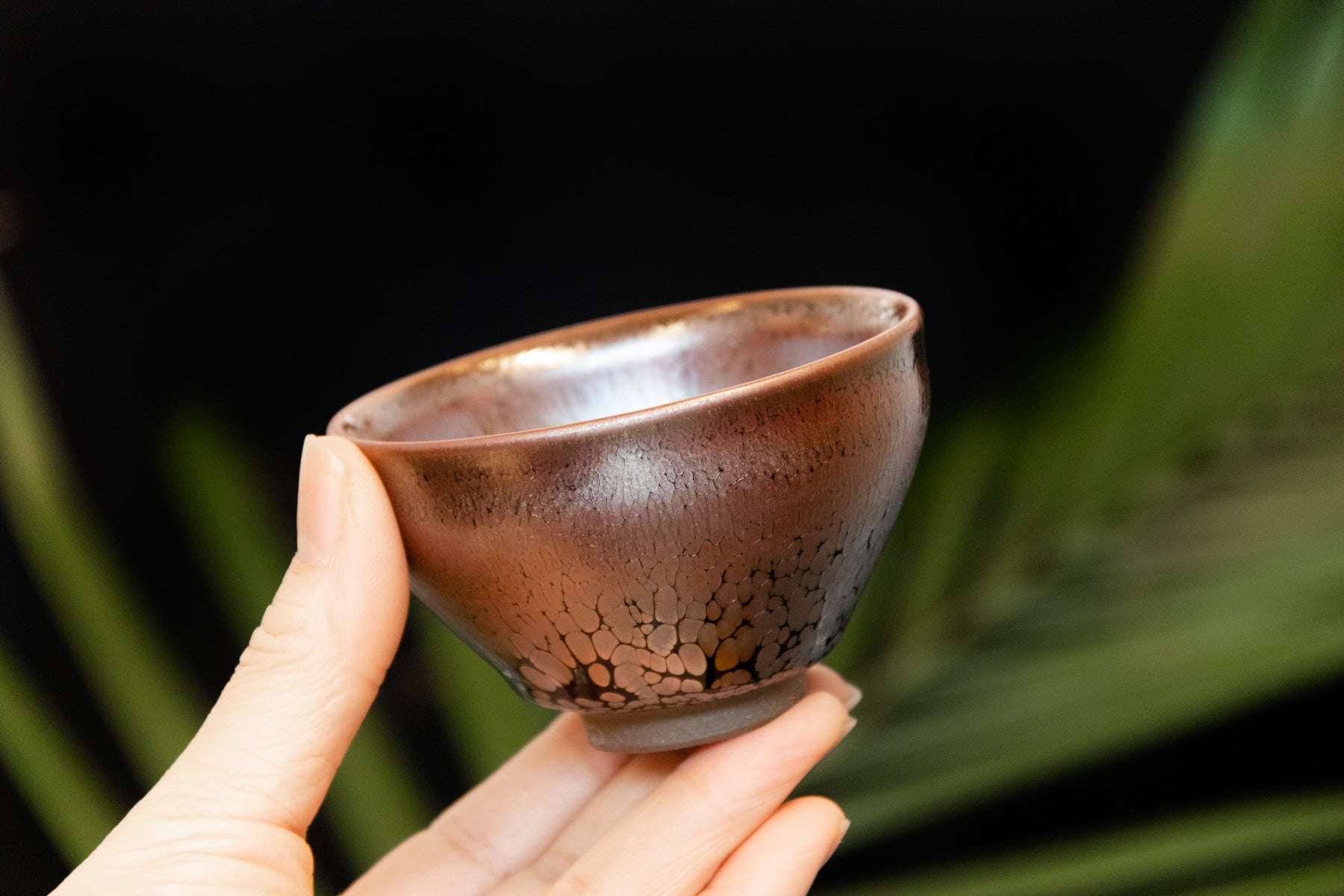 JianZhan Cup (Rose) 建盞大杯 - 彩金