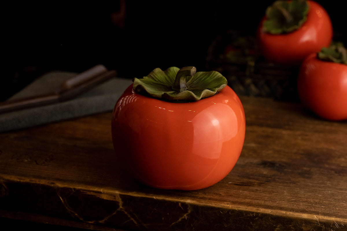 Persimmon Canister (L) 茶叶罐柿子