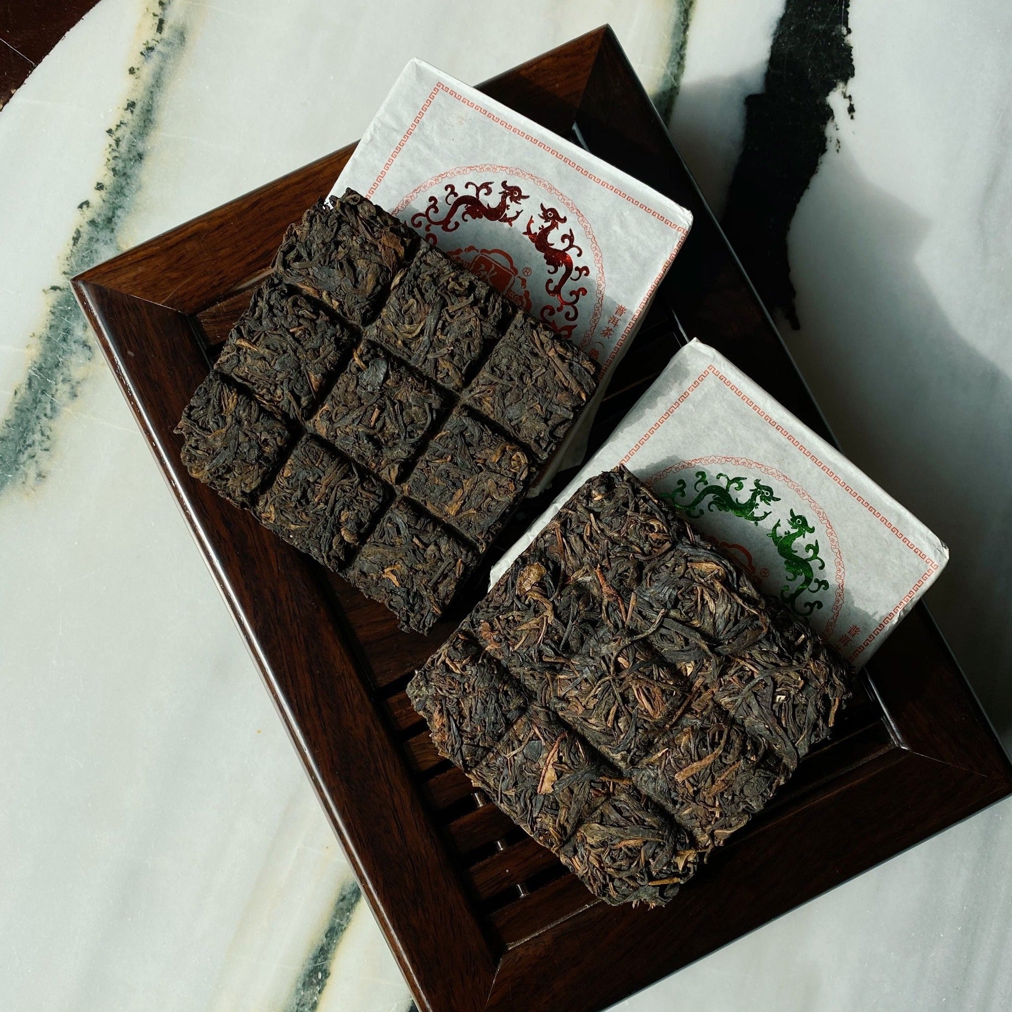 2014 Yunnan Bing Dao Pu-erh Mini Tea Brick Cooked/Shou 冰島古樹熟磚