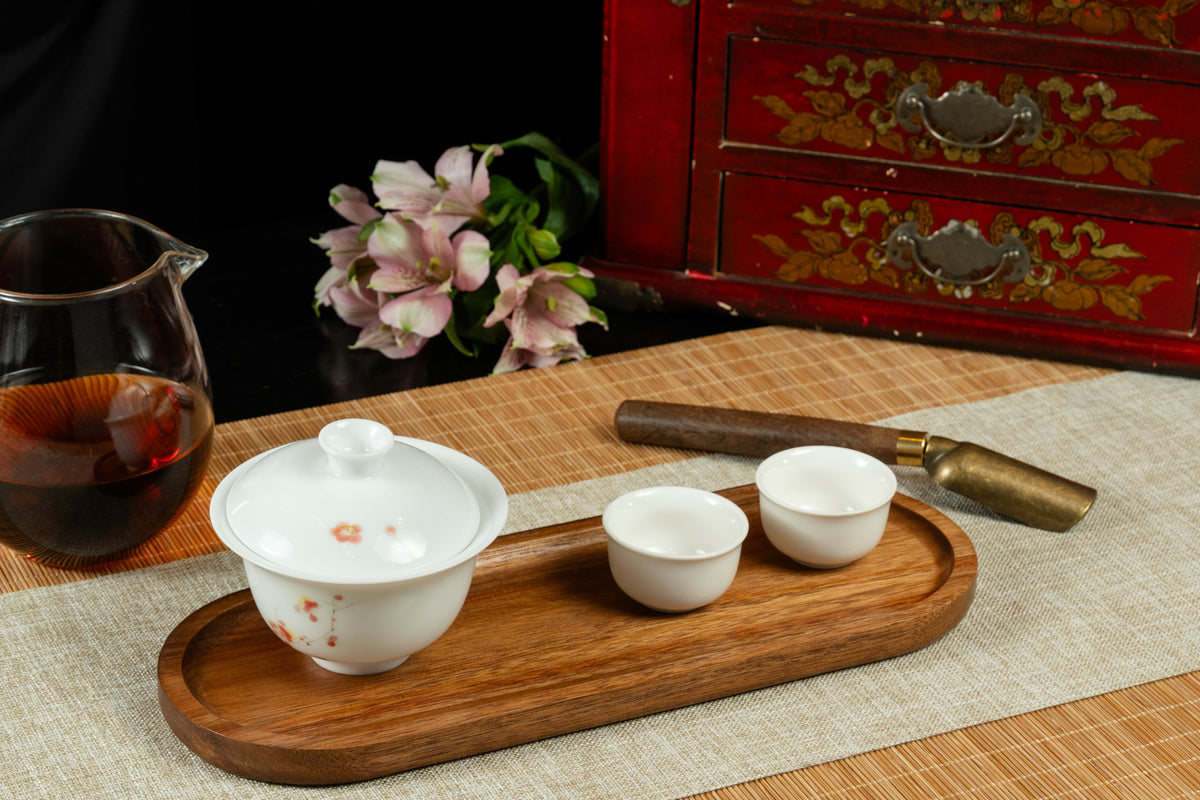 Solid Wood Oval Serving Tray 實木橢圓托盤