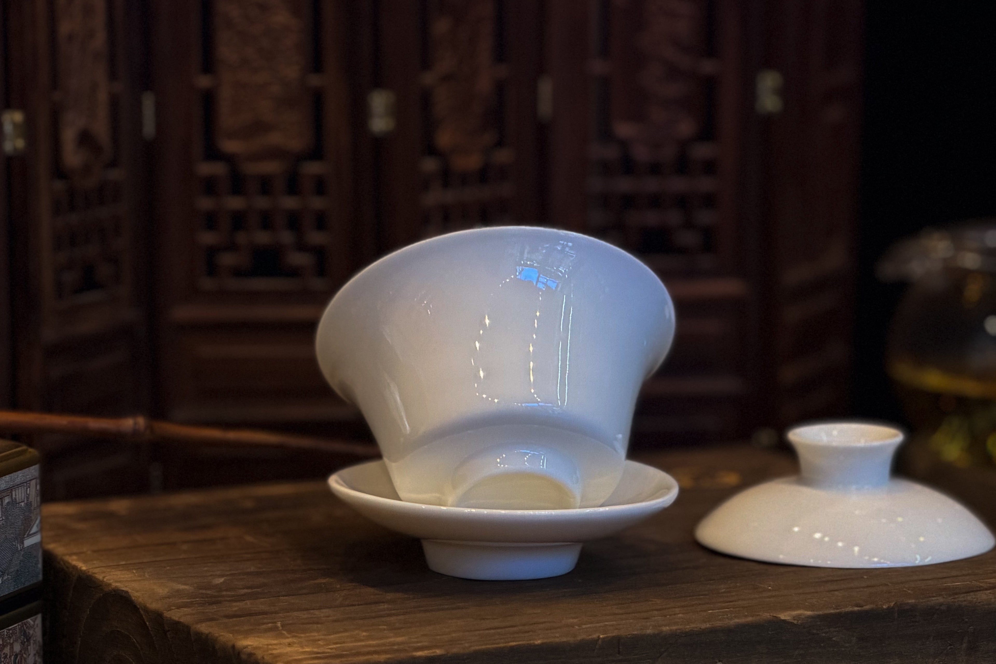 White Porcelain Gaiwan 白瓷三才蓋碗