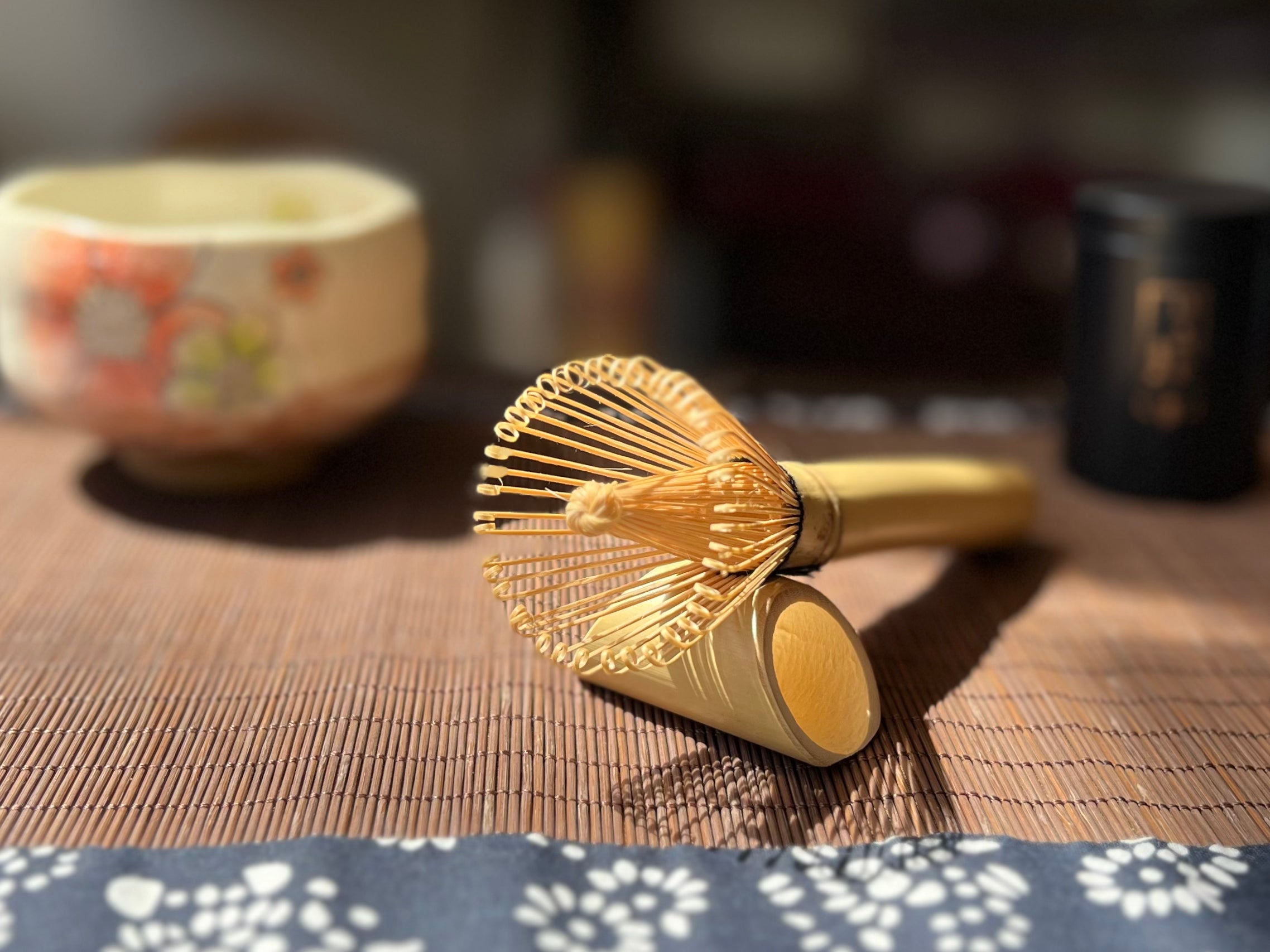White Bamboo Long-Handled Whisk 白竹长柄茶筅